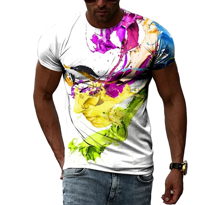 Paul - Hip-Hop Street Style 3D Round Neck T-shirt