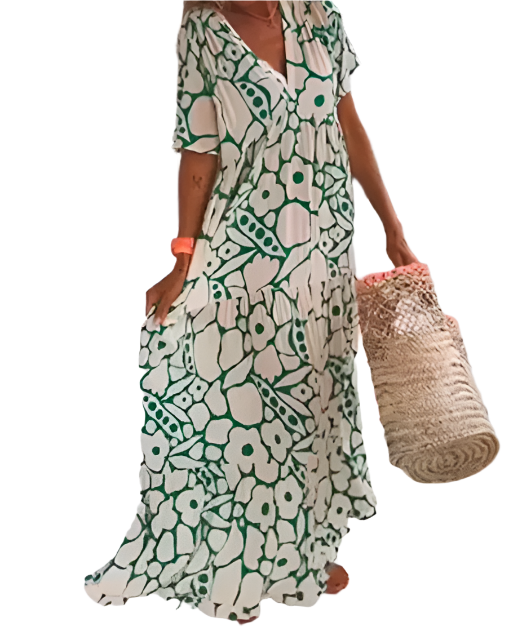 Chesca – Elegant Printed Women's Maxi Dress