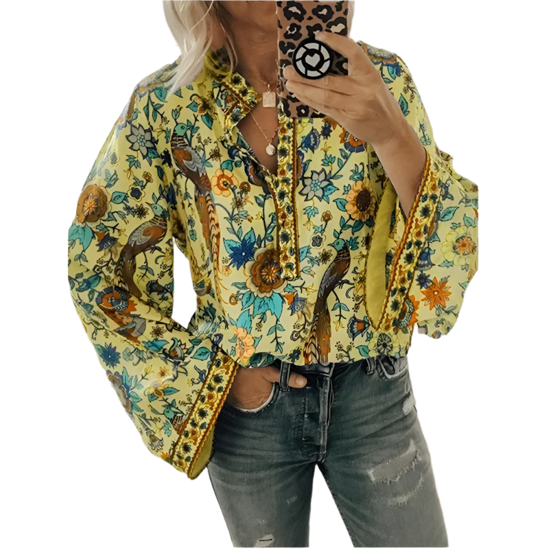 Alessia – Women's Luxe Floral Blouse