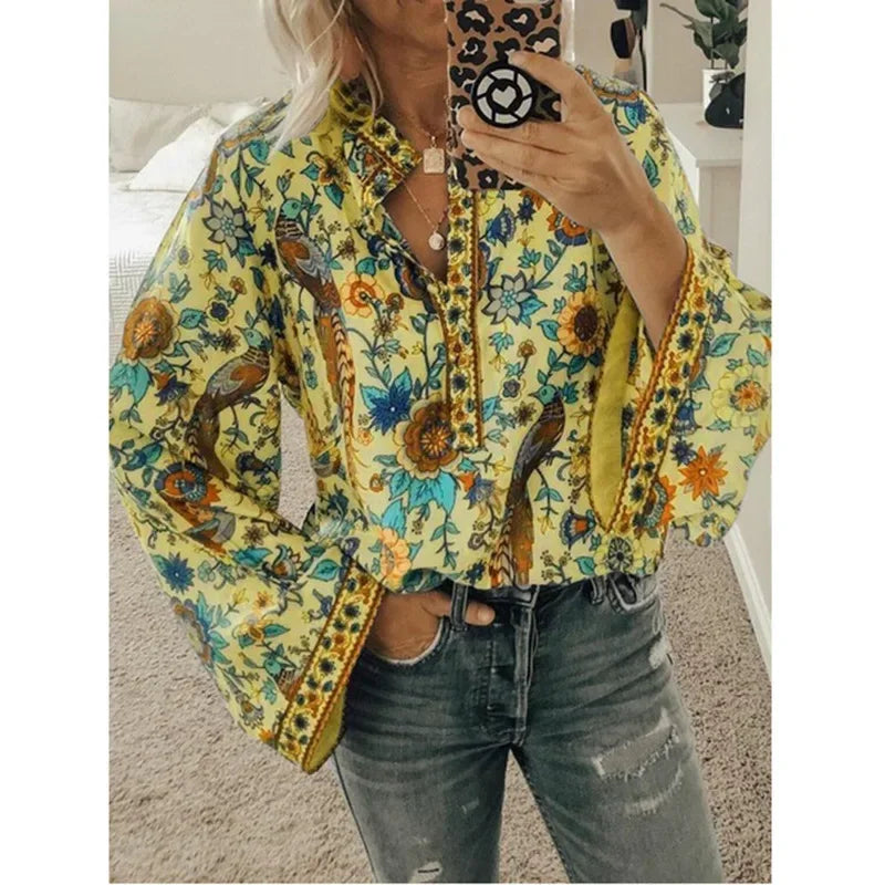 Alessia – Women's Luxe Floral Blouse