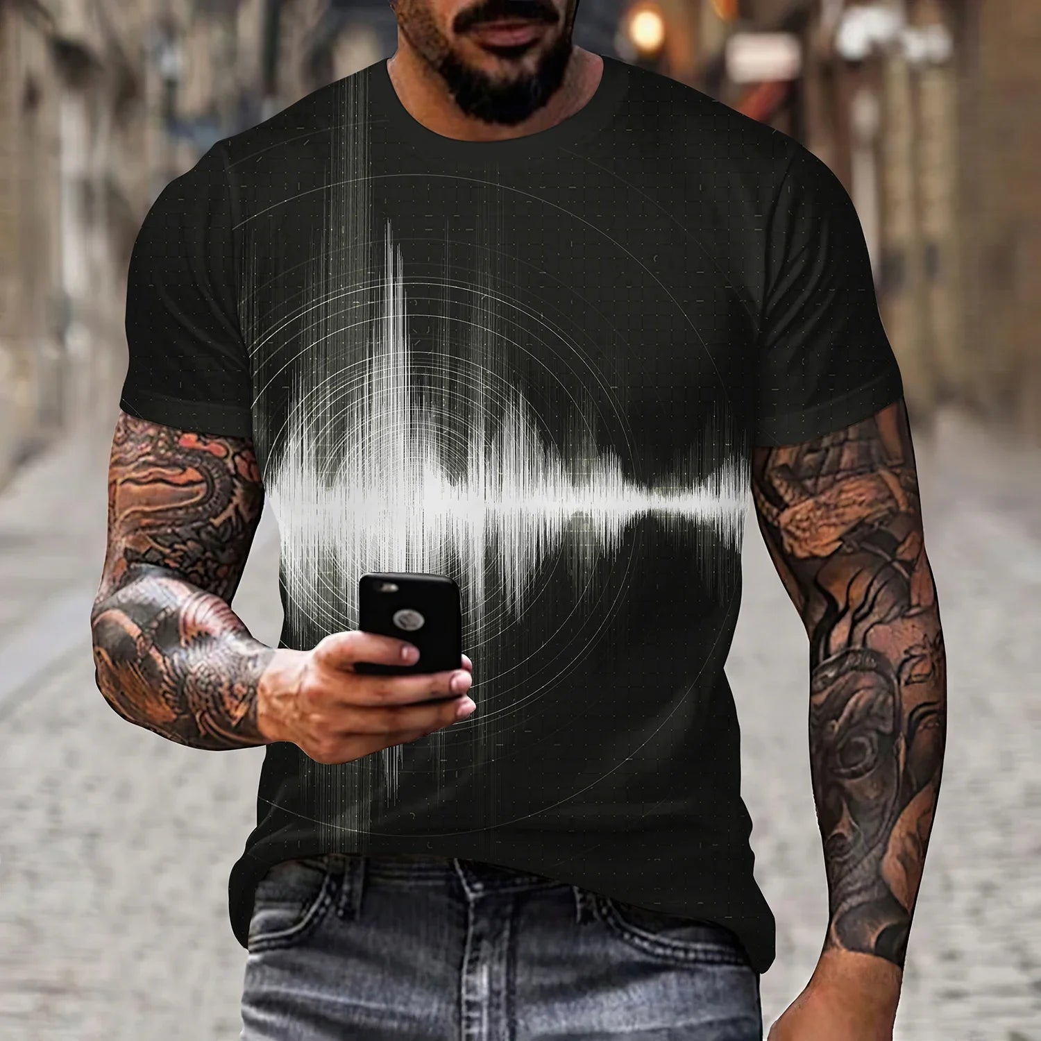 Matthew - Microwave Seismometer Graphic T-shirt for Men