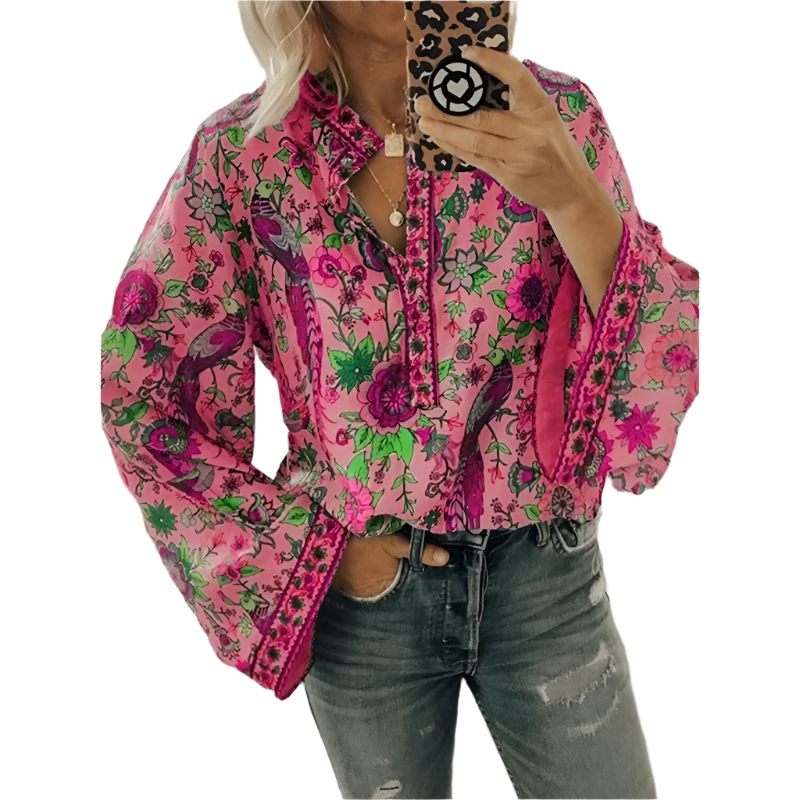 Alessia – Women's Luxe Floral Blouse