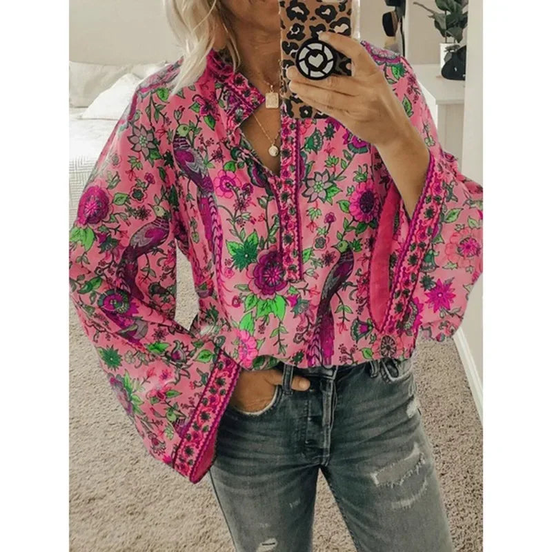 Alessia – Women's Luxe Floral Blouse