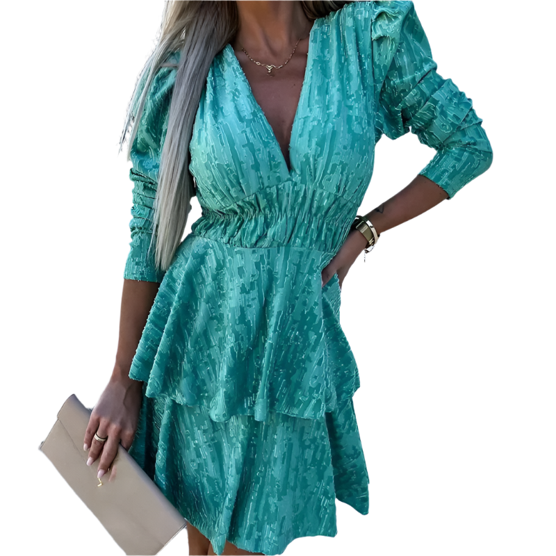 Bada – Elegant Ruffle Chic Dress for Women