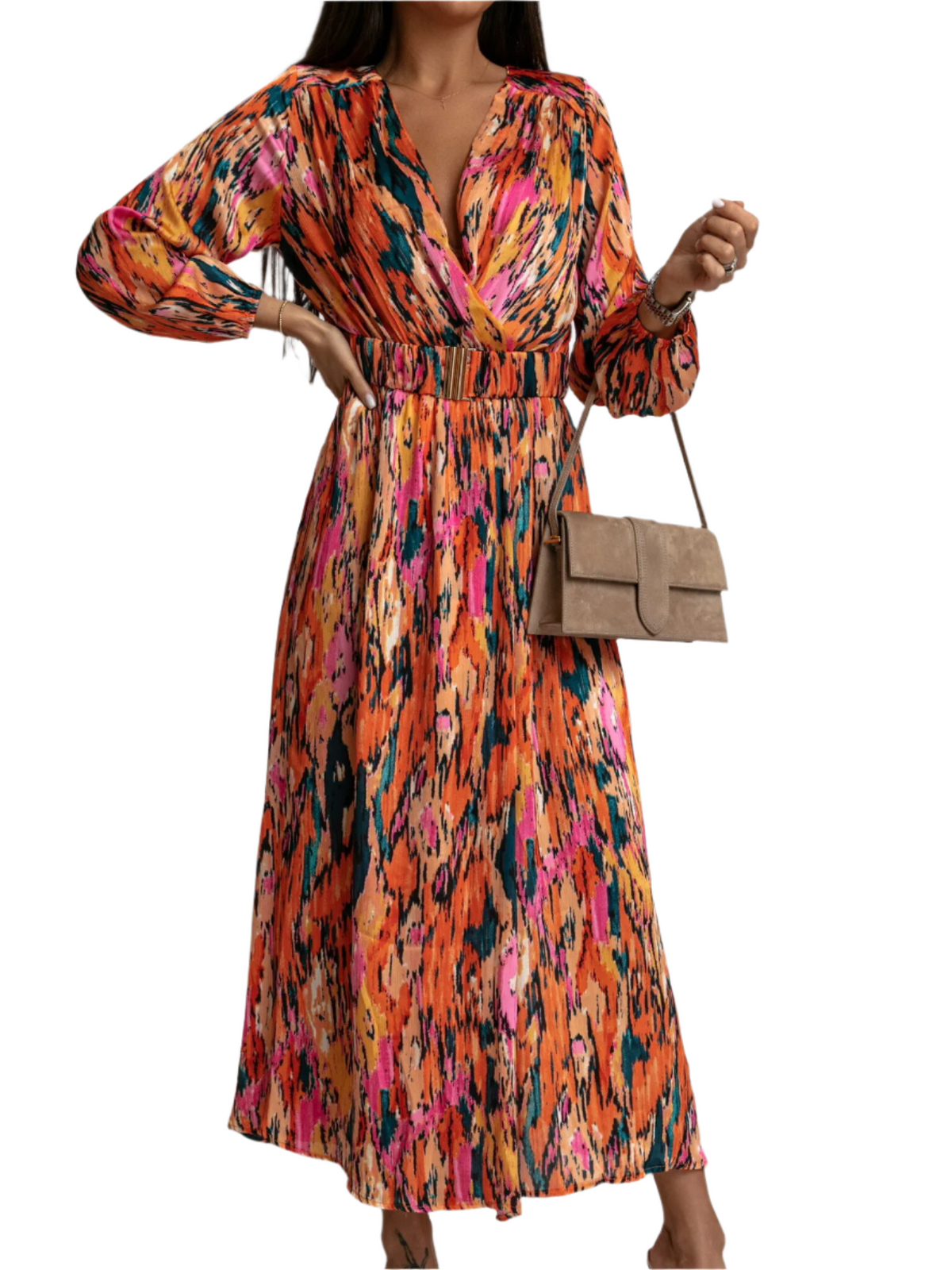 Scarlet – Feminine Women's Flower Print Dress