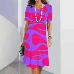 Sheila - Stylish Dress with Elegant Color Patterns