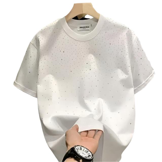 Alessia – Rhinestone Embellished Women’s Crew Neck T-shirt