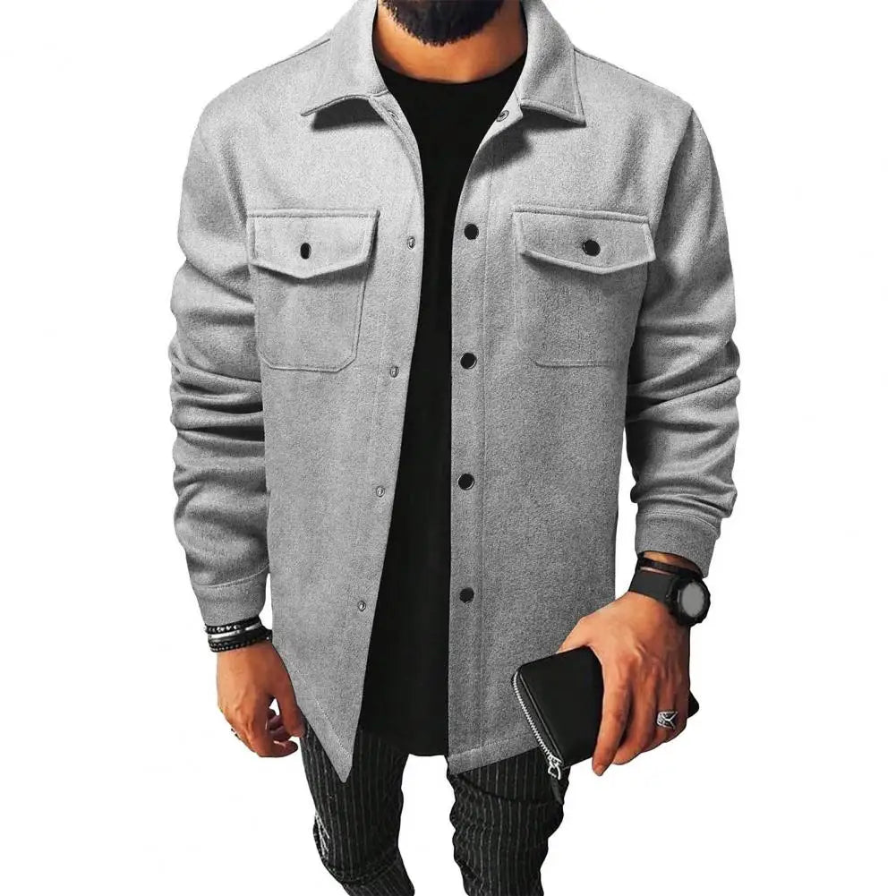 Nolan – Men’s Casual Flap Pocket Jacket