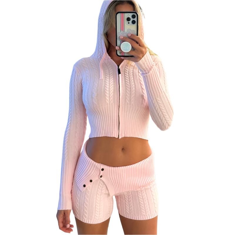 Elena – Elegant Women’s Knitted Two-Piece Set