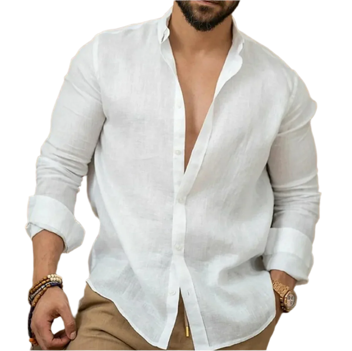 Luca – Lightweight Men’s Long Sleeve Linen Shirt