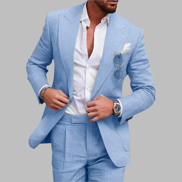 Benj – High Quality Linen Men’s 2 Piece Suit