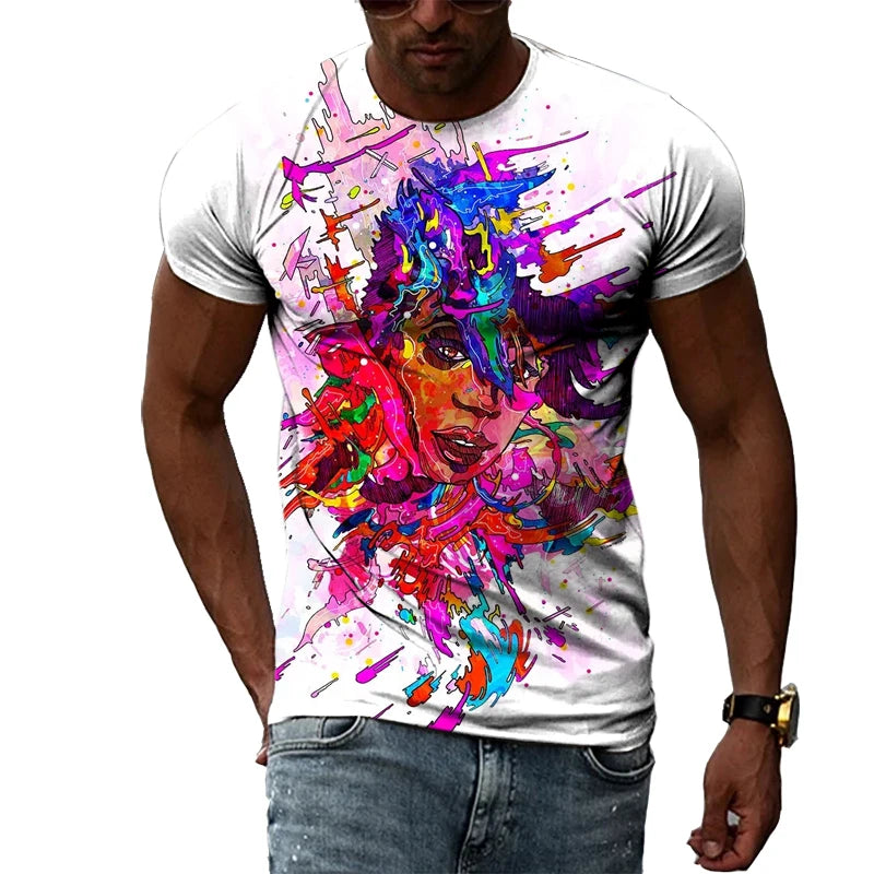 Paul - Hip-Hop Street Style 3D Round Neck T-shirt