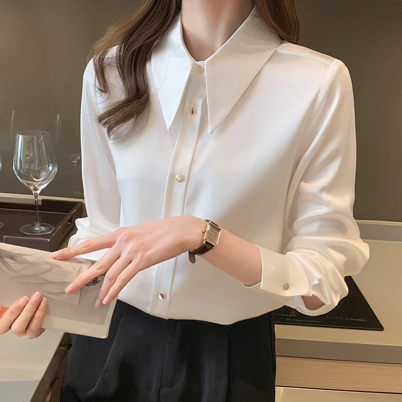 Janna – Women's Silk Longsleeve Shirt