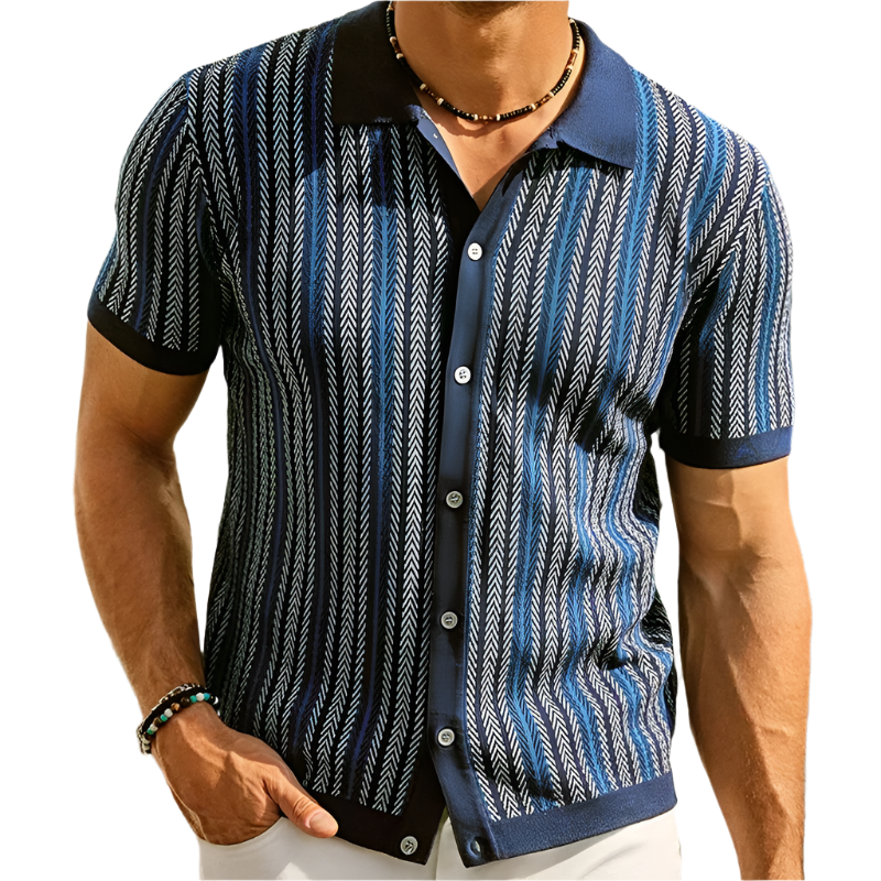 Miggy – Stylish Men’s Elegant Button-Down Polo Shirt