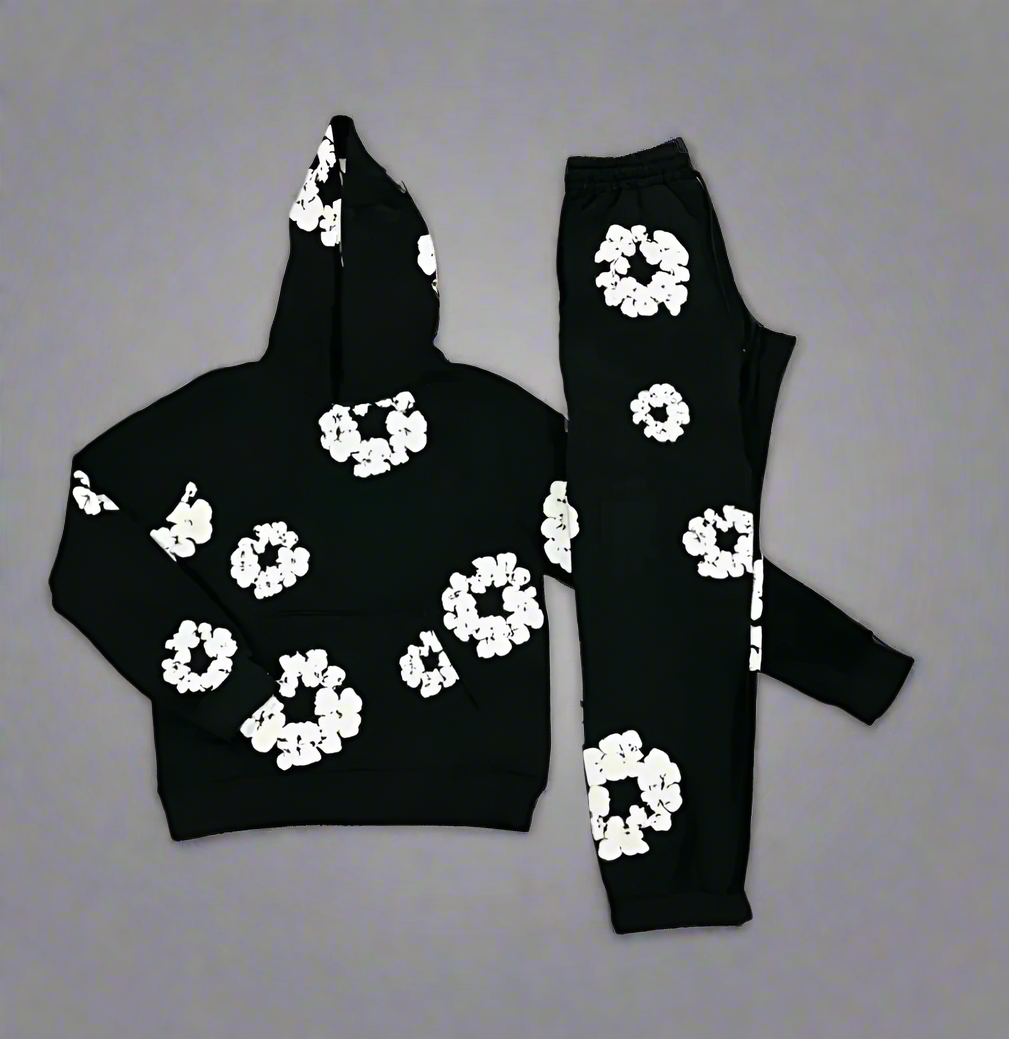 Luca – Floral Streetwear Tracksuit for Unisex