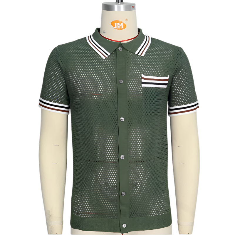 Giovanni – Men’s Luxury Knit Short Sleeve Polo Shirt