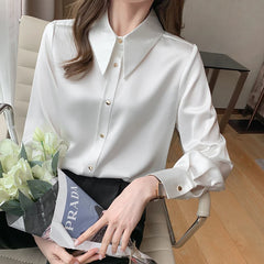 Janna – Women's Silk Longsleeve Shirt