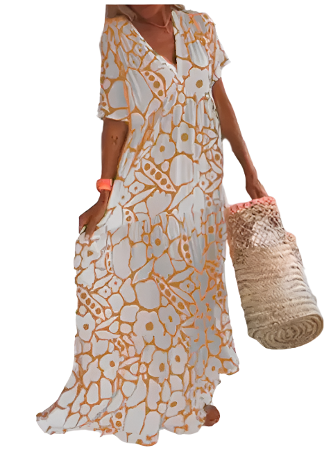 Chesca – Elegant Printed Women's Maxi Dress