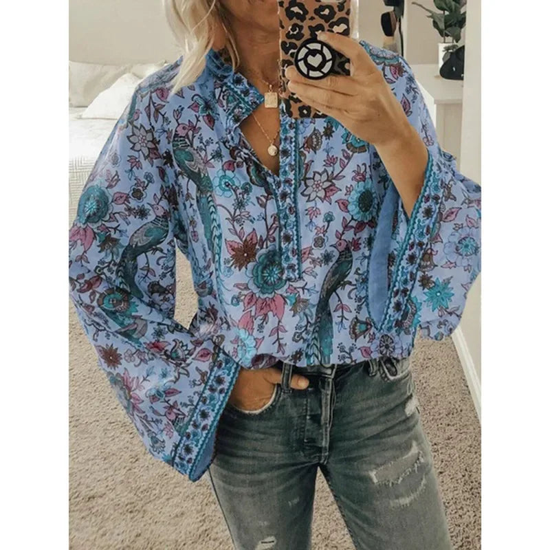 Alessia – Women's Luxe Floral Blouse