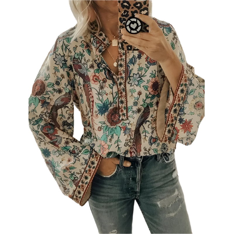 Alessia – Women's Luxe Floral Blouse