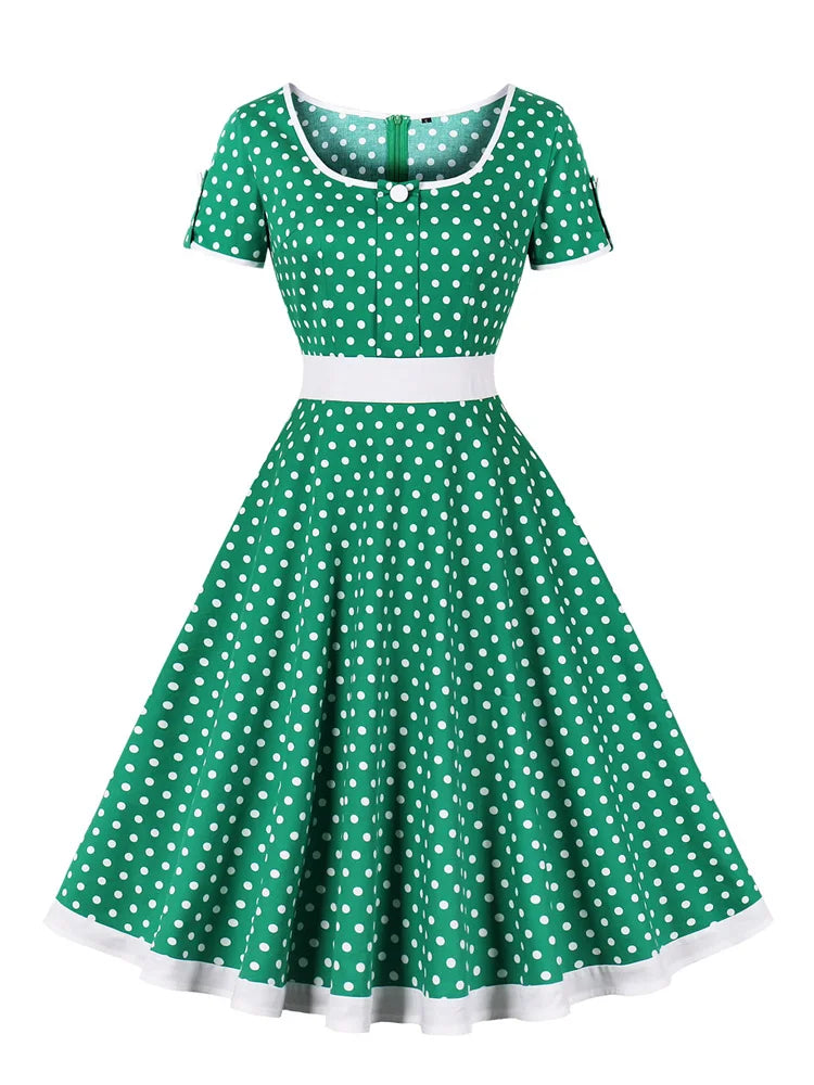 Gloria – Women's Vintage Polka Dress