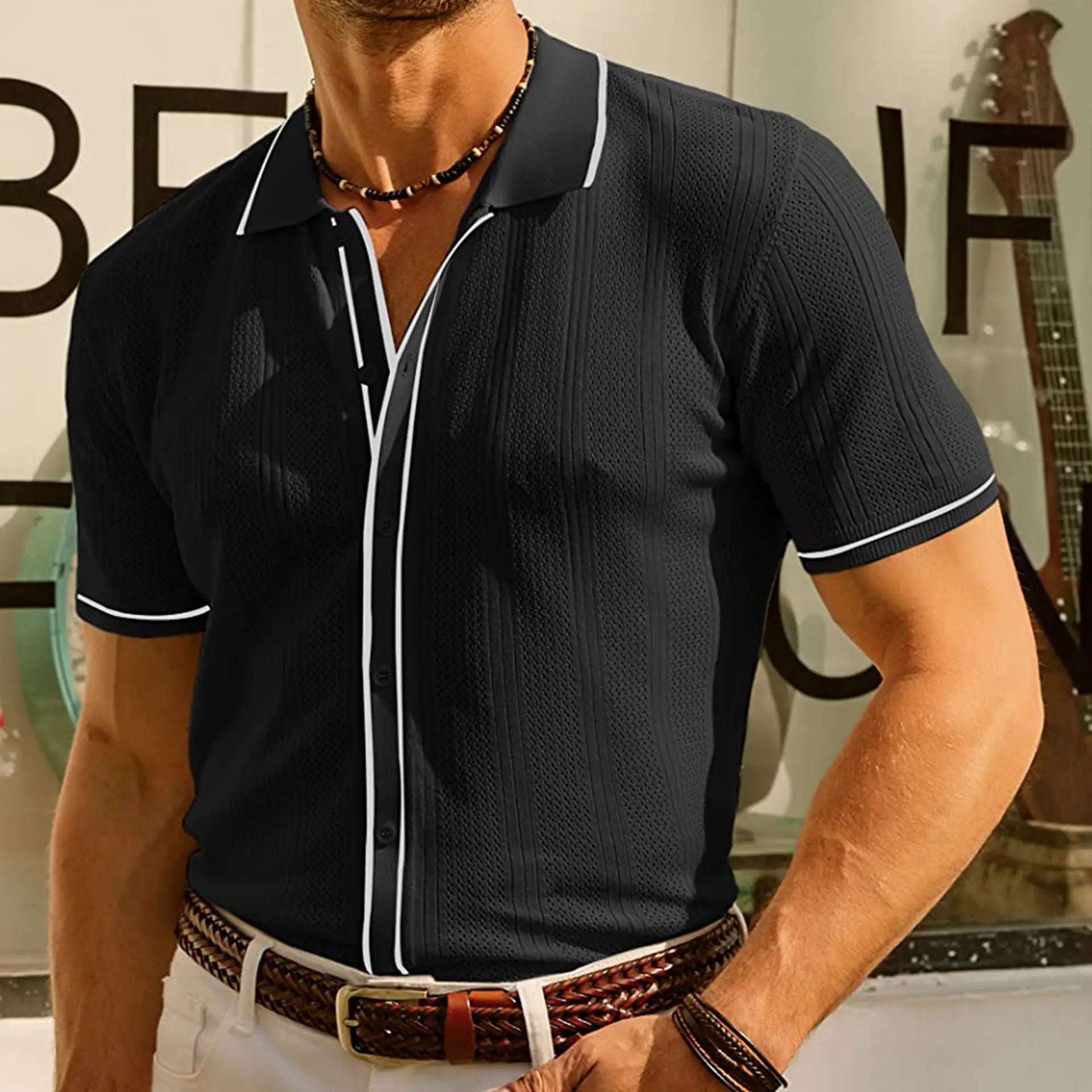 Pat – Hollow Men’s Polo Shirt