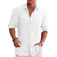 Marco – Casual Men’s Long-Sleeve Linen Shirt