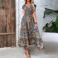 Camilla – Vintage Bohemian Maxi Dress for Women