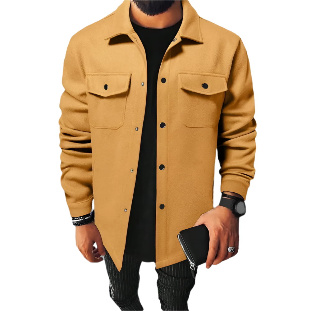 Nolan – Men’s Casual Flap Pocket Jacket