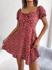 Lucia – Elegant Floral A-Line Dress for Women