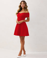 Cielo – Flowy Off-Shoulder Women’s Dress