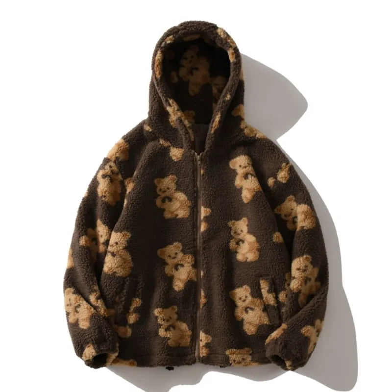 Demi – Unisex Teddy Bear Hoodie Jacket