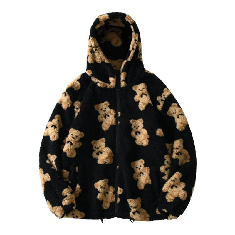 Demi – Unisex Teddy Bear Hoodie Jacket