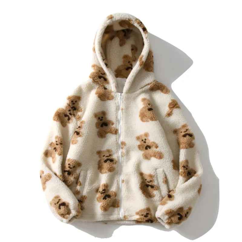 Demi – Unisex Teddy Bear Hoodie Jacket