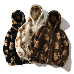 Demi – Unisex Teddy Bear Hoodie Jacket