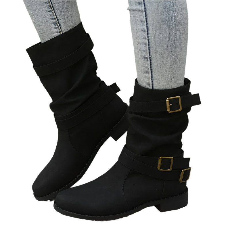 Clara – Stylish Low-Heel Ankle Boots for Women