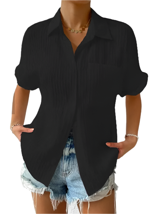 Valeria – Lightweight Pleated Women's Shirt