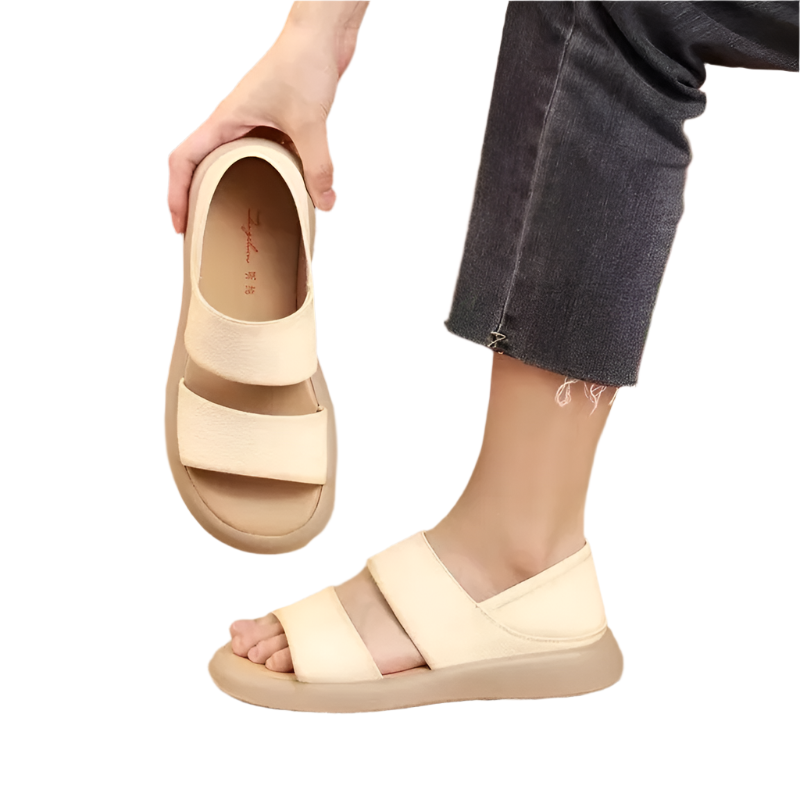 Clara – Timeless Comfort in Genuine Leather Sandals for Women