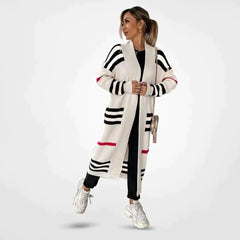 Marie – Stylish Women’s Striped Cardigan