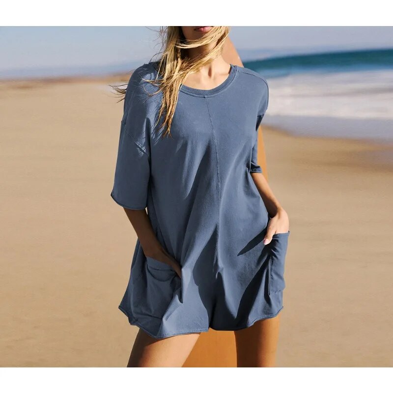 Selena- Casual Chic Women’s Romper Shirt