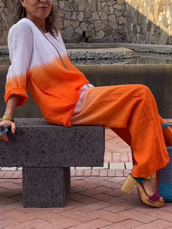 Sophia – Luxe Cotton and Linen Two-Piece Set