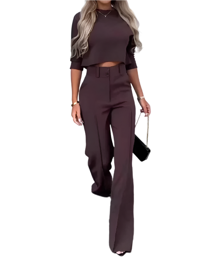 Alexa – Chic Women’s Crop Top & Pants Set