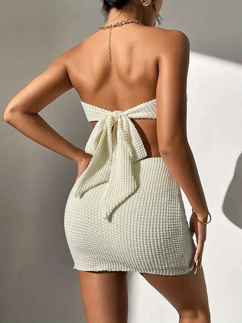 Alessia – Elegant Summer Two-Piece Bow Set for Women