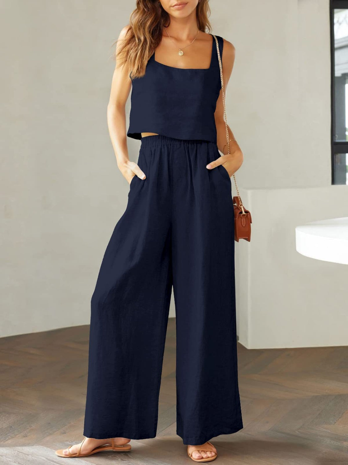 Cassy – Women’s Wide Leg Trouser Set