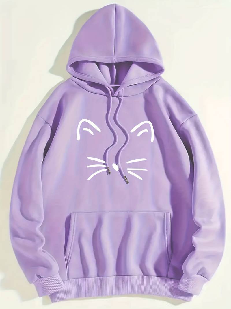 Niki – Cat Print Women’s Hoodie