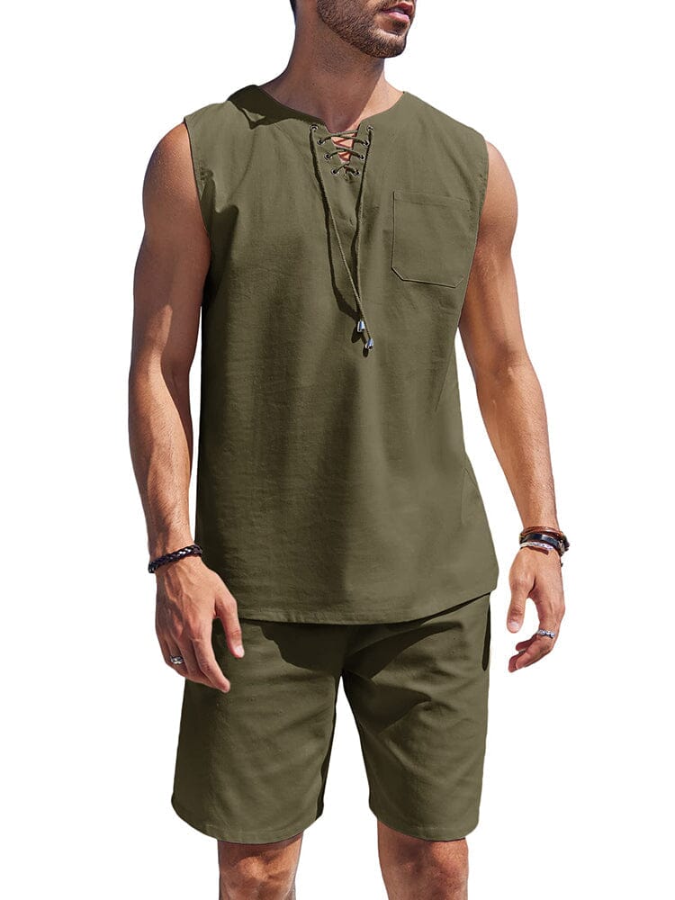 Marco – Breathable Linen Tank Top for Men