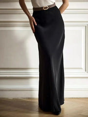 Sofia – Luxurious Silk Long Skirt for Women