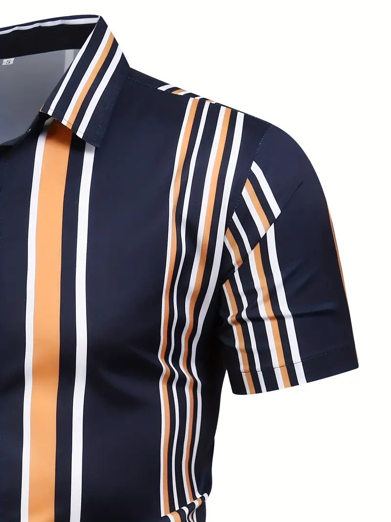 Berto – Stripe Short Sleeve for Men