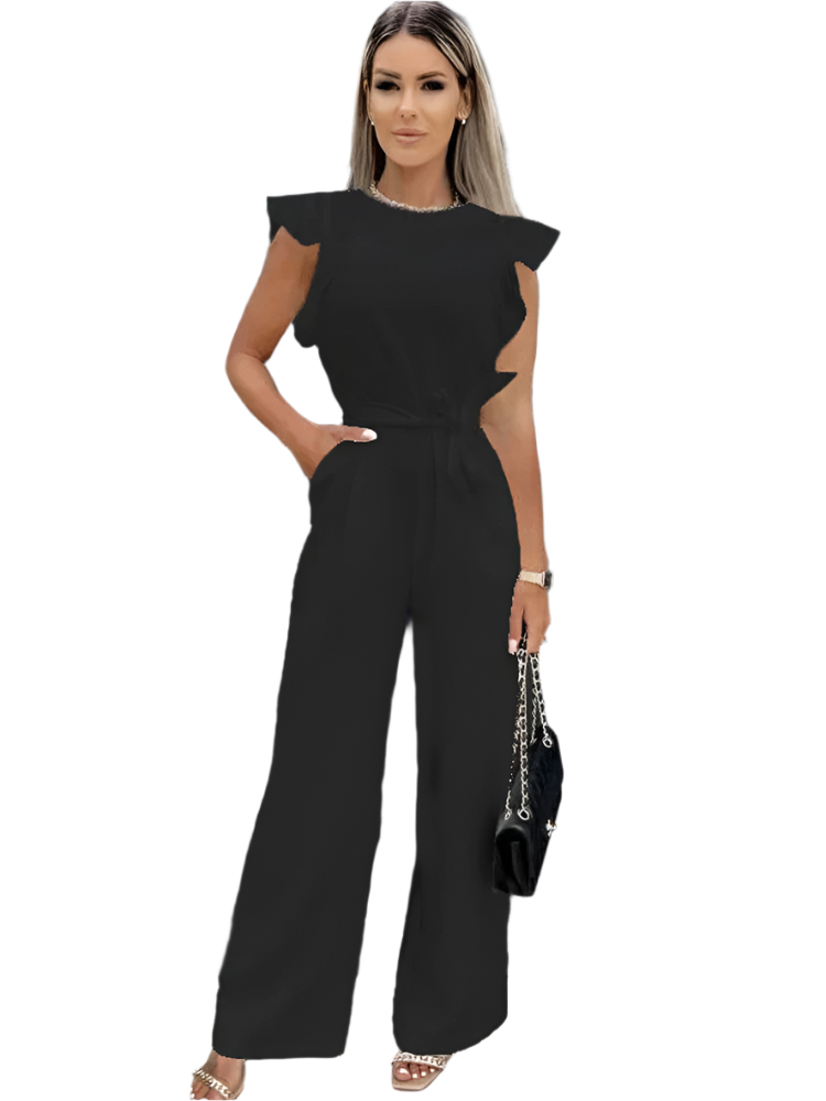 Niña – Women’s Elegant Jumpsuit with Ruffled Sleeves