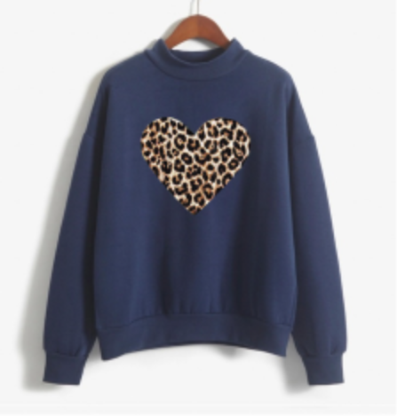 Cecilia – Stylish Love Pattern Sweatshirt for Women